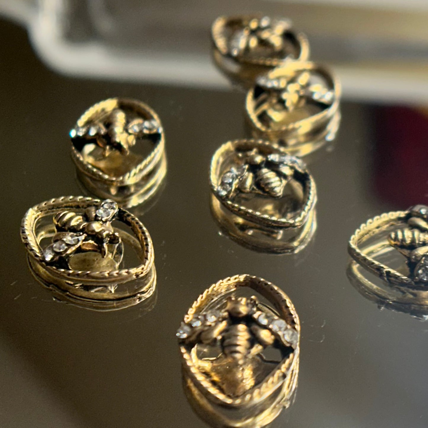 Gold Bee charm