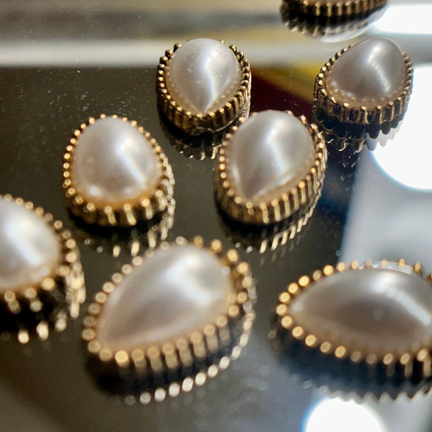 Gold Pearl Charms
