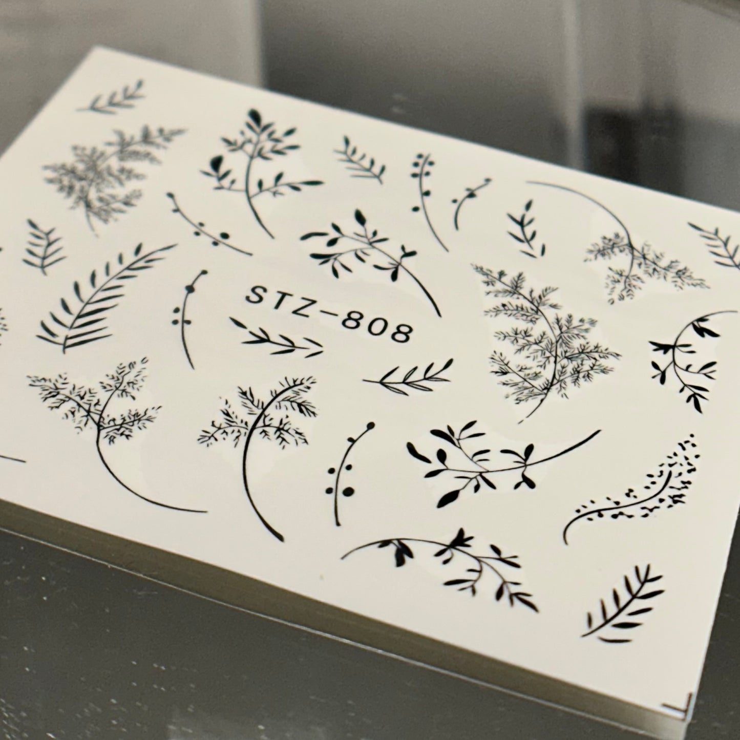Leaf water decal set