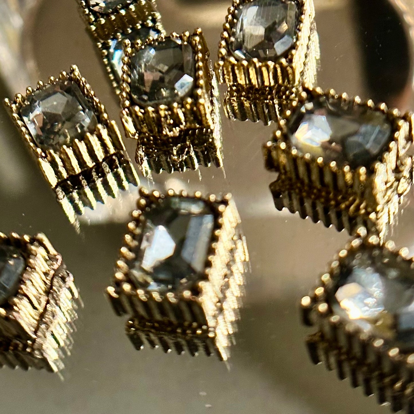 Gold Dark Frame Charms