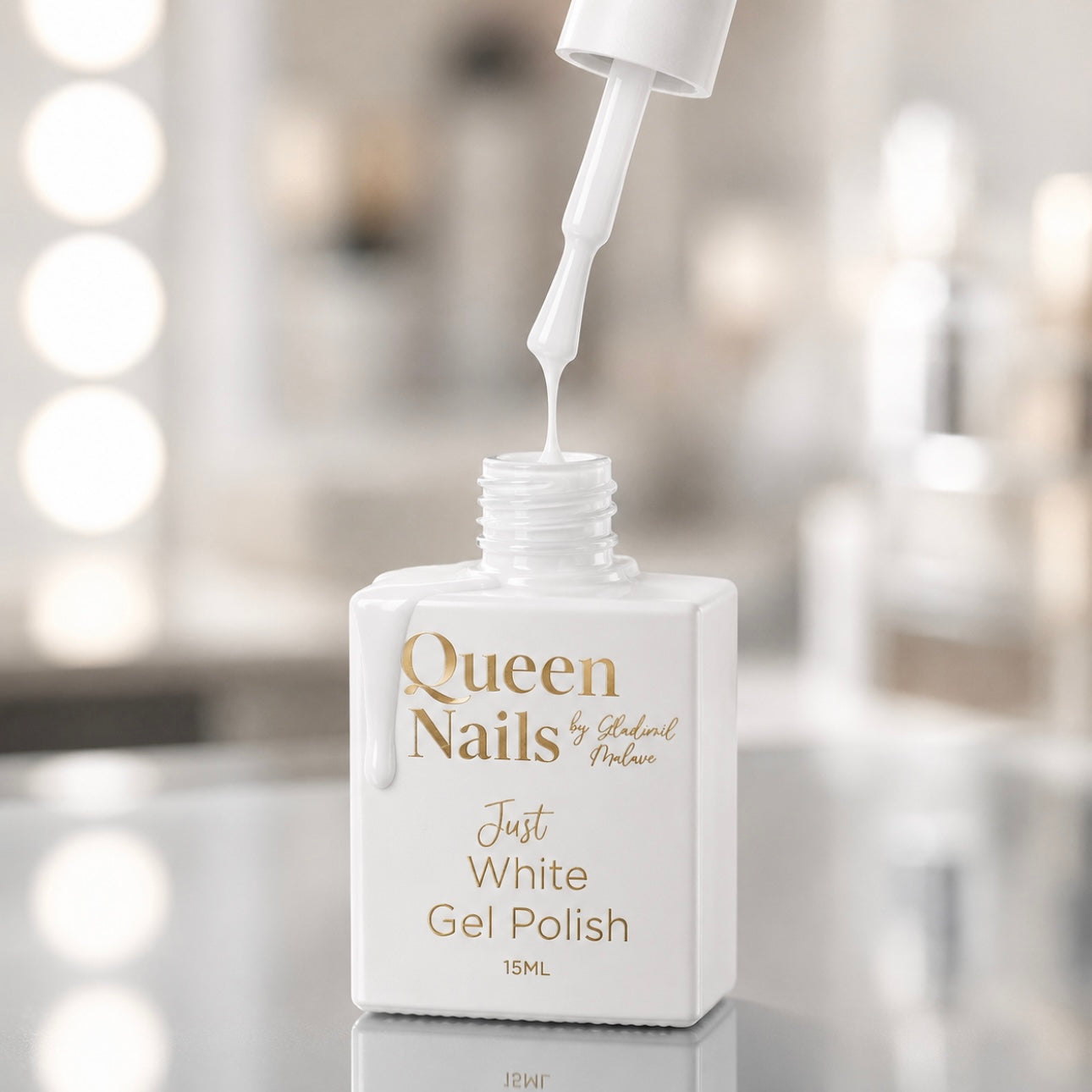 Just white gel polish