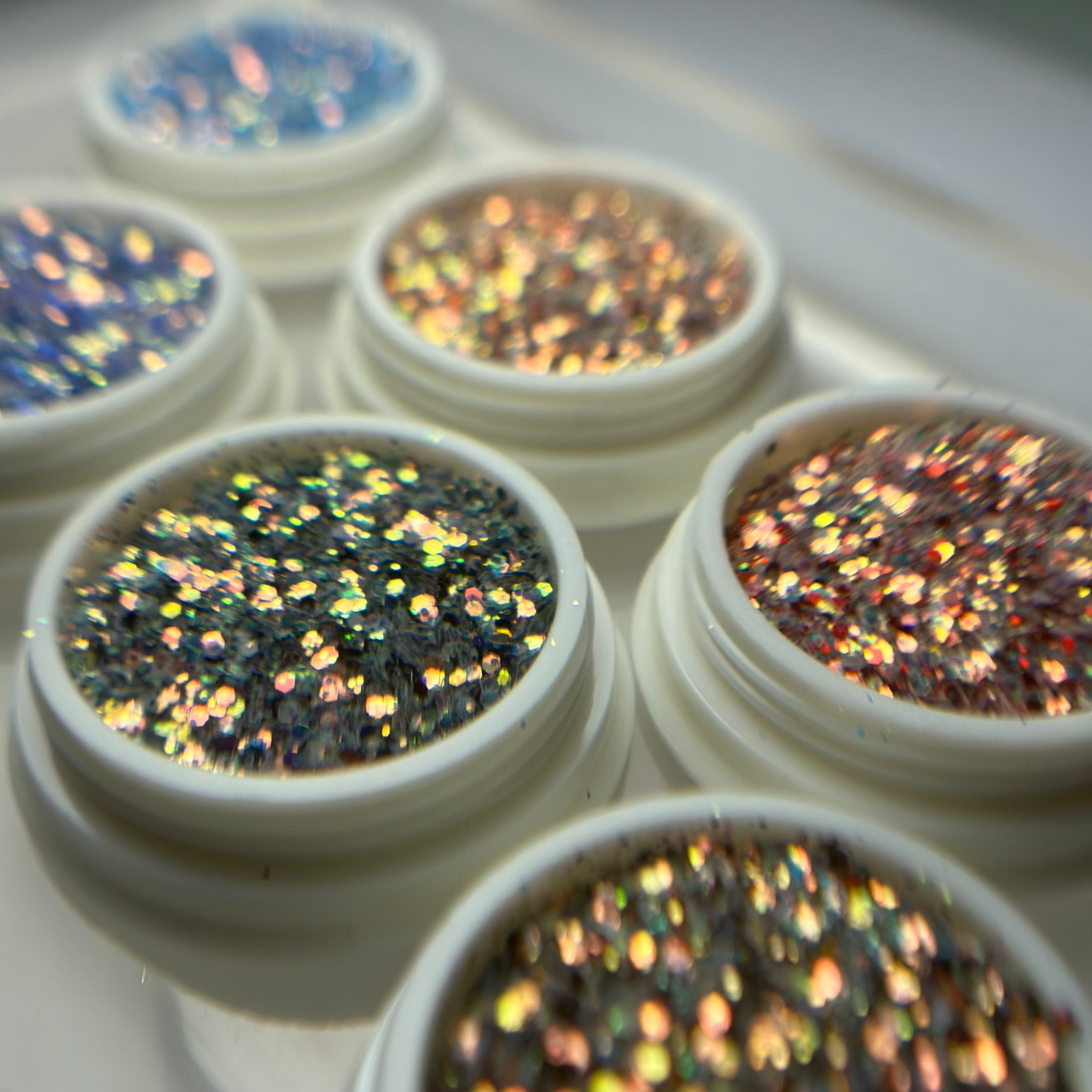 6 Pack holographic Glitter set