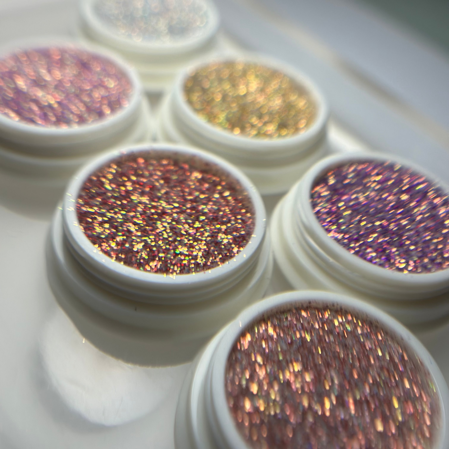 6 Pack holographic Glitter set