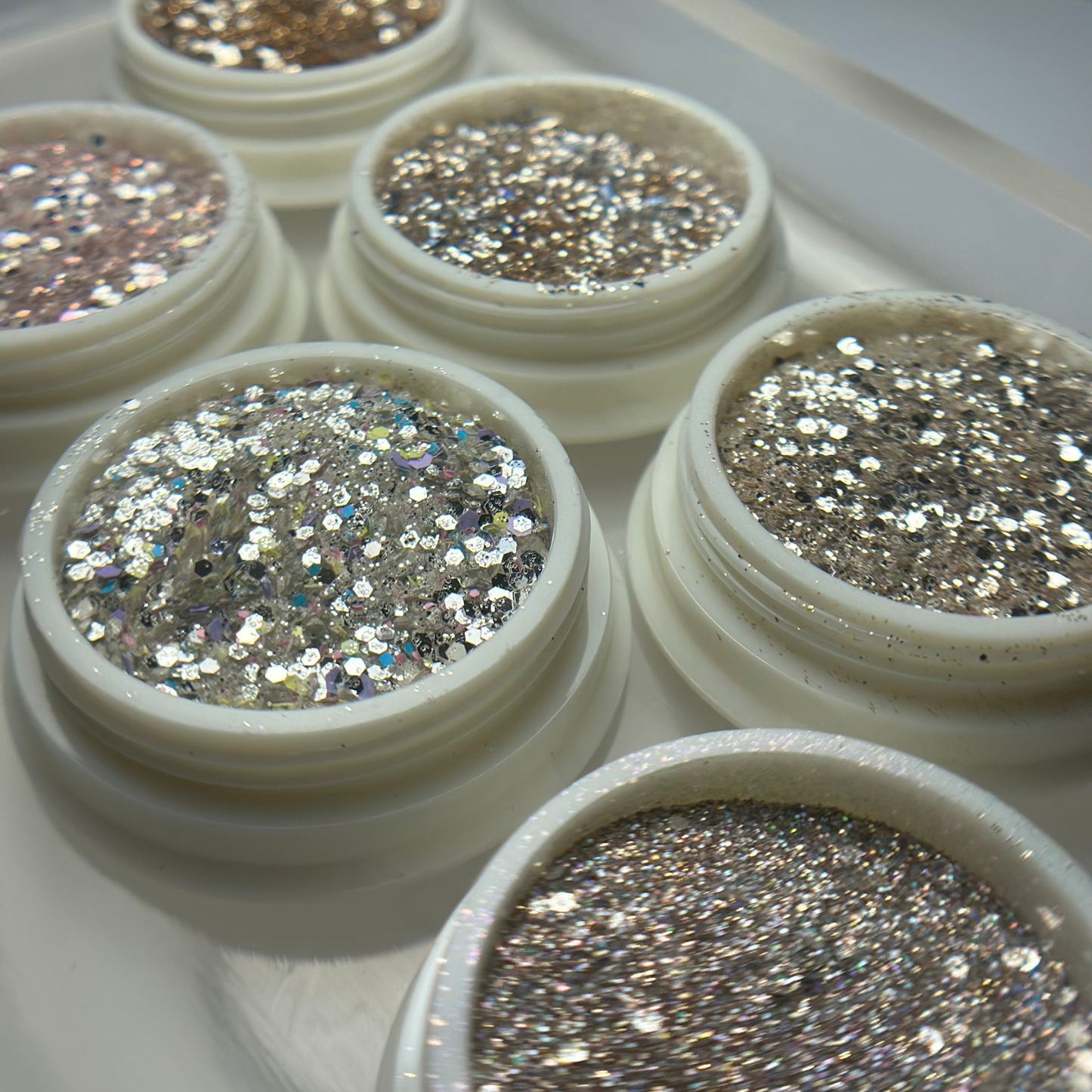 6 Pack holographic Glitter set