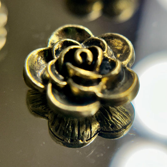 Gold Flower Charms
