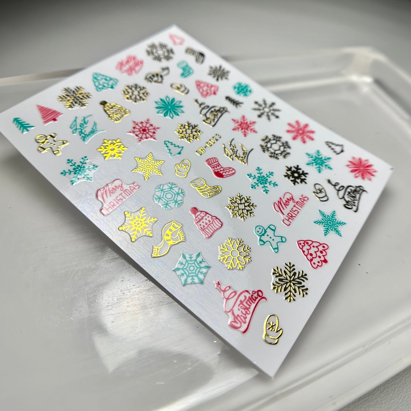 Gold Christmas Stickers