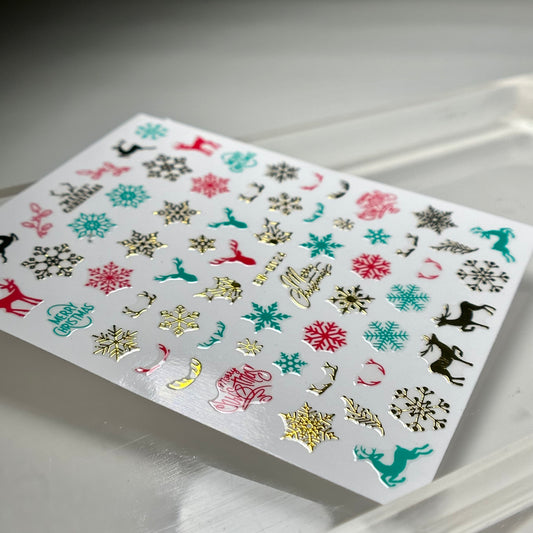 Gold Christmas Stickers