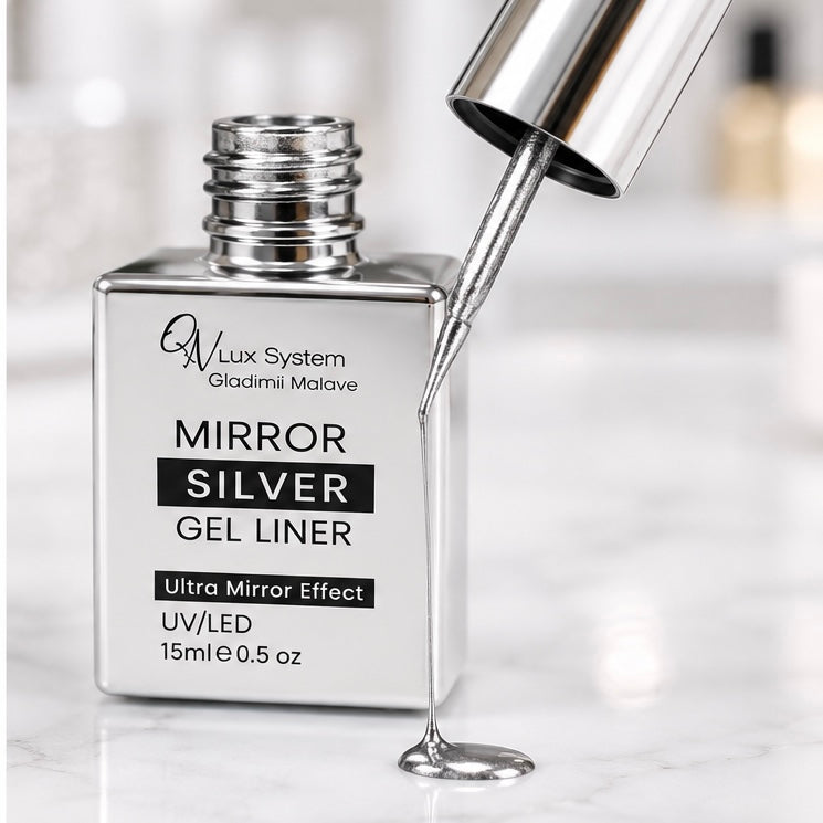 Premium Non-Wipe Mirror SILVER Gel Liner