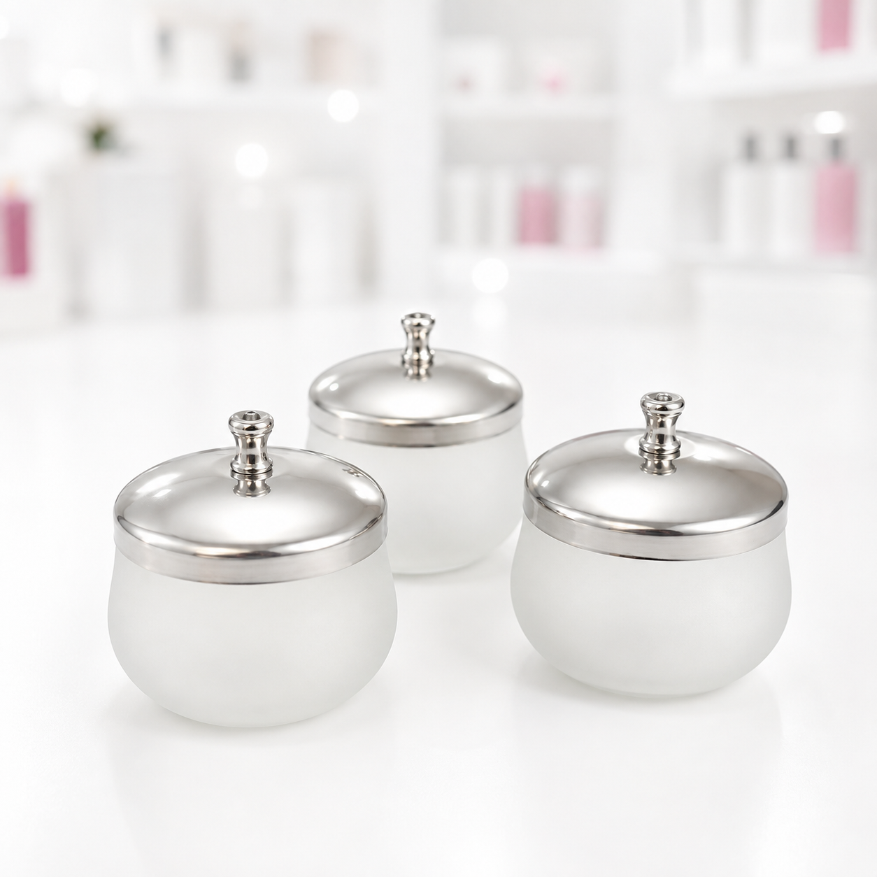 Frosted Glass Dappen Dish