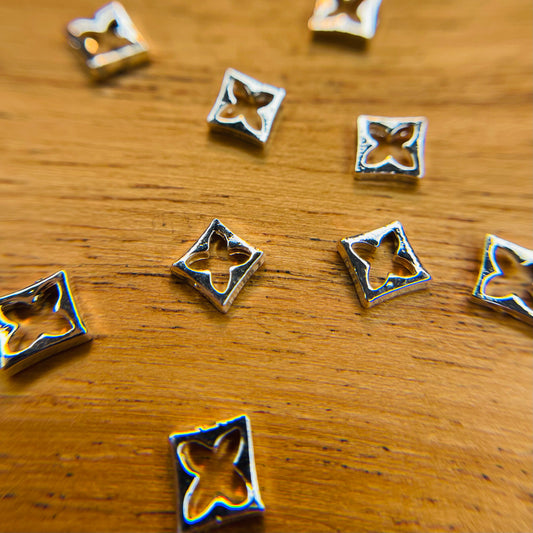 Designer L/V Square Charm