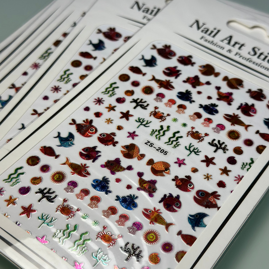 Holo Fishy Stickers